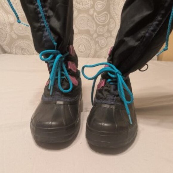 Sorel Handmade Snow Boots Womens 6 Multicolor 12 Inches Tall Front Laces - EUC - Picture 14 of 15